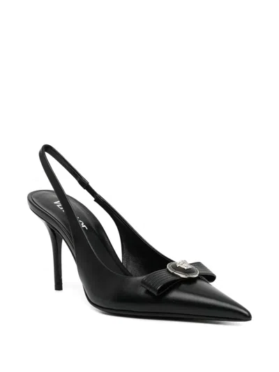 Versace Medusa Strap Pumps In Black