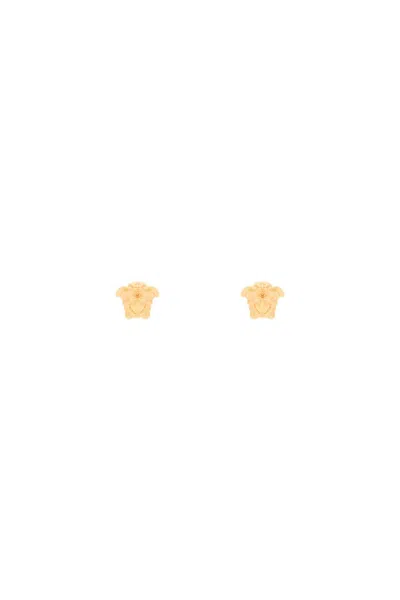 Versace Medusa Stud Earrings In Gold