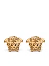 Versace Medusa-head Stud Earrings In Grey