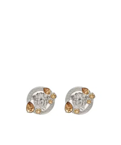 VERSACE VERSACE EMBELLISHED EARRINGS