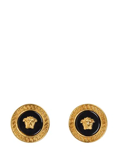 Versace Medusa Stud Earrings In Multi