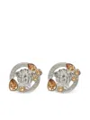 Versace Medusa Stud Earrings In Metallic