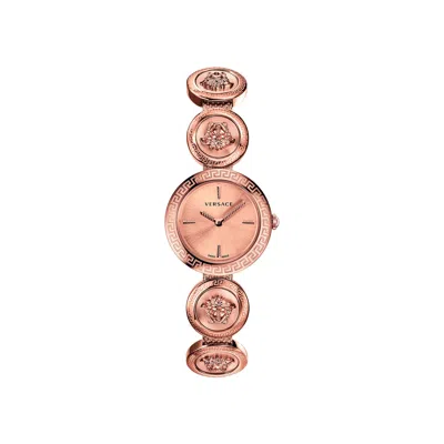 Pre-owned Versace Medusa Stud Icon Watch 'rose Gold' | Women's Size Onesize