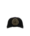 Versace Medusa Studded Cap In Black