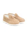 Versace Medusa Suede Loafers In ブラウン