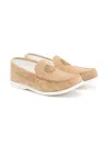 Versace Medusa Suede Loafers In Brown