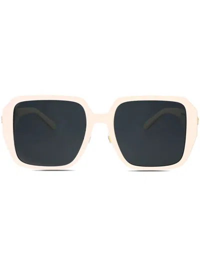 Versace 0ve4472d Ivory Acetate Square-frame Sunglasses In Gray