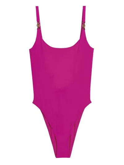 Versace 'medusa' Swimsuit In Purple