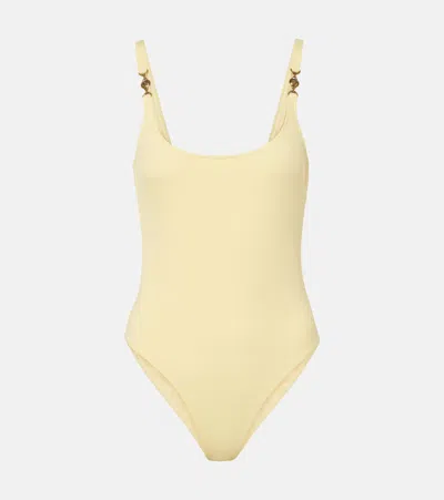 Versace Medusa Swimsuit In Yellow