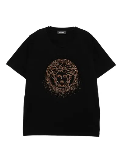 Versace Medusa T-shirt In Black