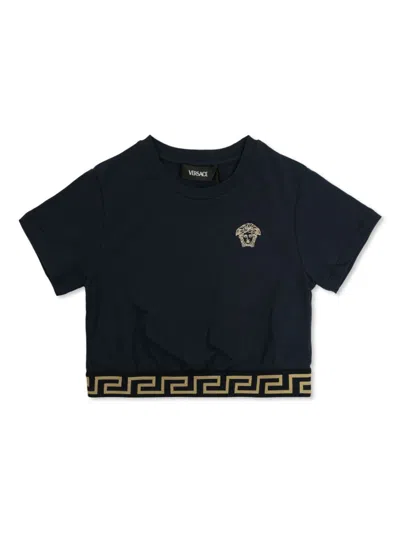 Versace Kids' Medusa T-shirt In Black
