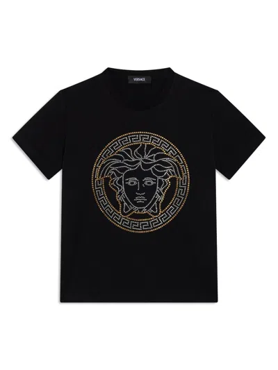 Versace Kids' Medusa T-shirt In Black