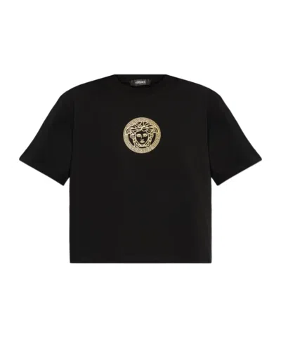 VERSACE VERSACE MEDUSA-PRINTED CREWNECK T-SHIRT
