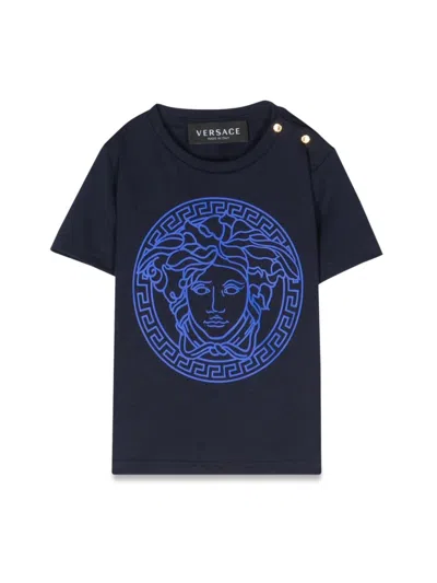 Versace Kids' Medusa T-shirt In Blue