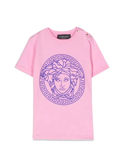 Versace Kids' Medusa T-shirt In Pink