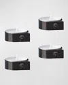 Versace Medusa Tea Lights, Set Of 4 In Black