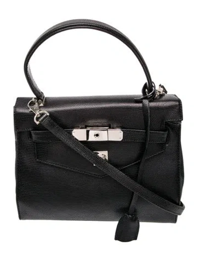 Pre-owned Versace Medusa Top Handle Bag Vintage In Black