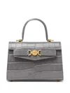 VERSACE SMALL MEDUSA '95 CROCODILE-EFFECT TOTE BAG