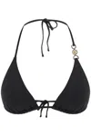 Versace Medusa Lycra Triangle Bikini Top In Black (black)