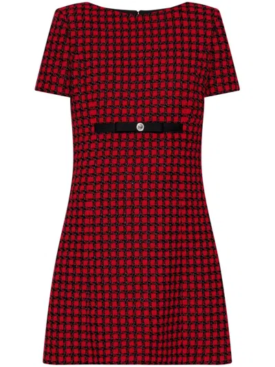 VERSACE MEDUSA TWEED MINI DRESS