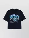 Versace Medusa Varsity Boxy T-shirt In Blue