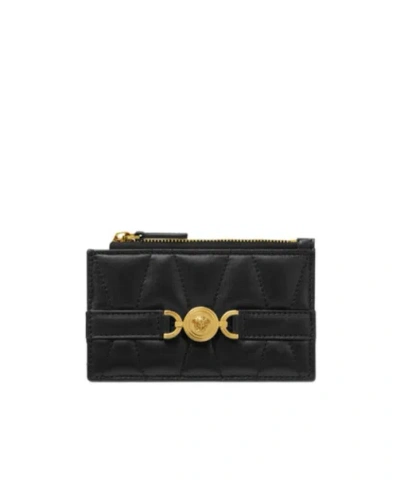 VERSACE VERSACE MEDUSA '95 ZIPPED QUILTED WALLET