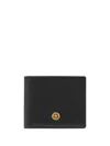 Versace - Black Medusa Biggie Bifold Leather Wallet - Men's In Black