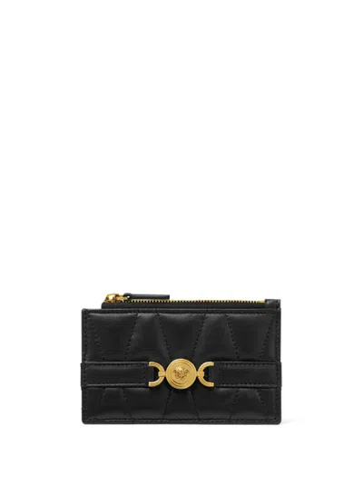 Versace Medusa Wallet In Black
