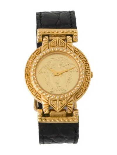 Pre-owned Versace Medusa Watch In Multicolor