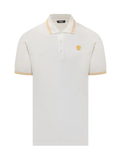 VERSACE MEDUSA WITH GRECA JACQUARD POLO SHIRT
