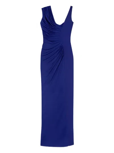 VERSACE MEDUSA'95 DRAPED SINGLE-SHOULDER MIDI DRESS