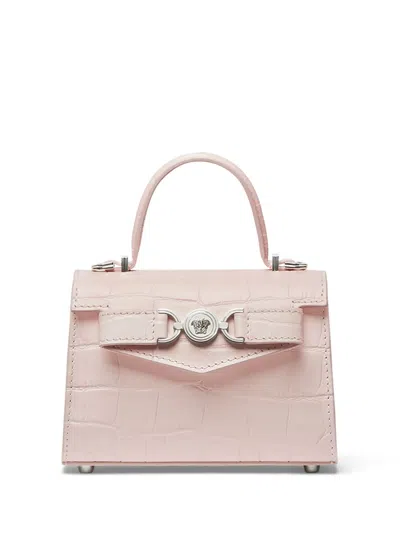 Versace Medusa'95 Leather Mini Bag In 粉色