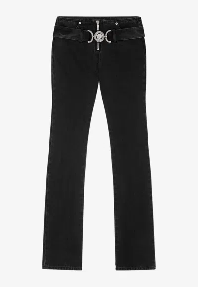 Versace Medusa'95 Straight Jeans In Black