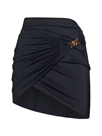 Pre-owned Versace 'medusa'costum Cover Skirt In Black