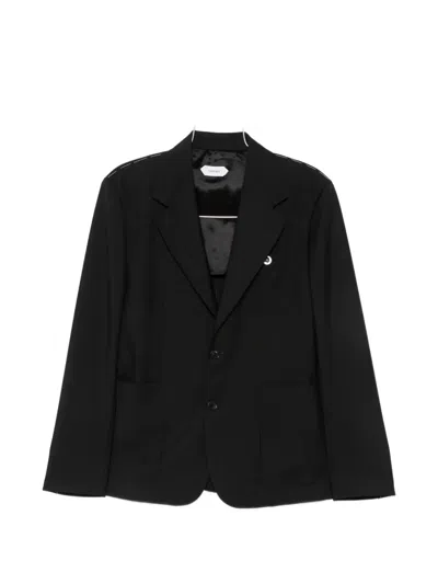 Versace Medusa-detail Blazer In Black