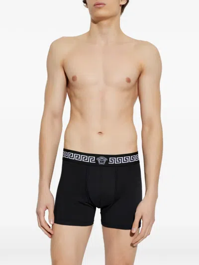 Versace Medusa-detail Boxers In Black