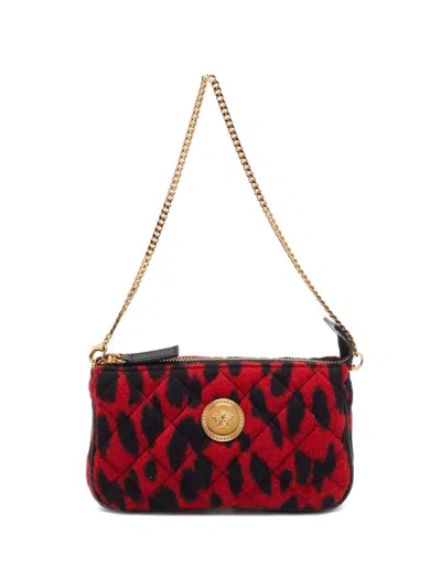Pre-owned Versace Medusa-detail Clutch Bag In Red