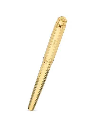 Versace Medusa-embellishment Pen In Gold