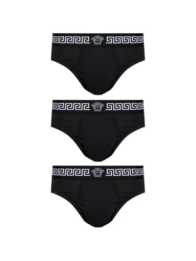 VERSACE MEDUSA-GRAPHIC BRIEFS (SET OF THREE)
