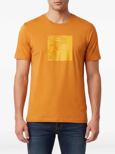 Pre-owned Versace Medusa-head T-shirt In Orange