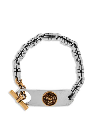 Versace Medusa-plaque Chain Bracelet In Multi