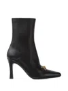 Versace Medusa-plaque Leather Ankle Boots In Black