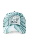 Versace Medusa-print Baseball Cap In Blue