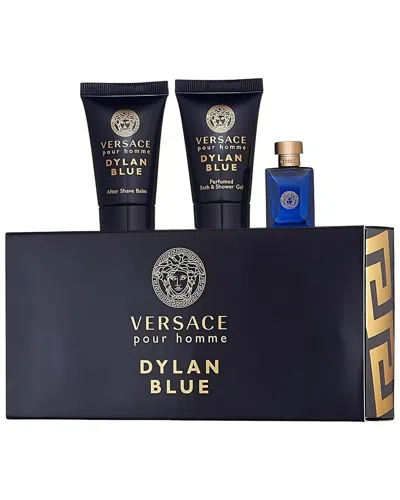 Versace Men's 0.17oz Dylan Blue 3pc Set