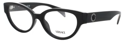 Versace Men's 0ve3361u Eyeglasses 53mm Acetate Frame With Case In Black