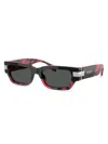 Versace Rectangle-frame Sunglasses In Pink