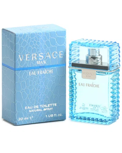 Versace Men's 1oz Man Eau Fraiche Eau De Toilette Spray In Blue