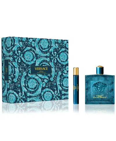 Versace Men's 2-pc. Eros Eau De Toilette Gift Set, Created For Macy's In White