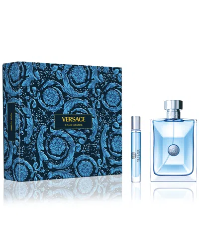 Versace Men's 2-pc. Pour Homme Eau De Toilette Jumbo Gift Set In Blue
