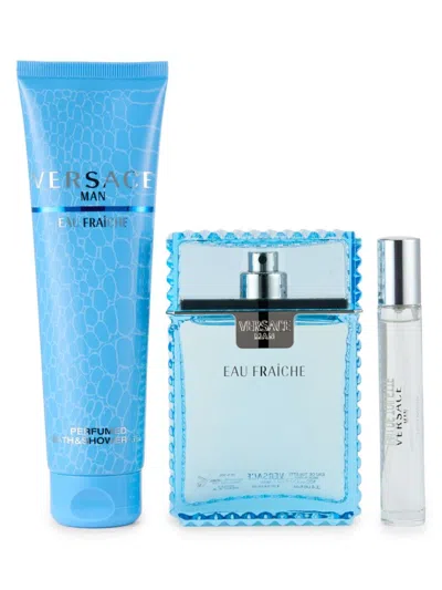 Versace Men's 3-piece Eau Fraîche Gift Set In Lemon